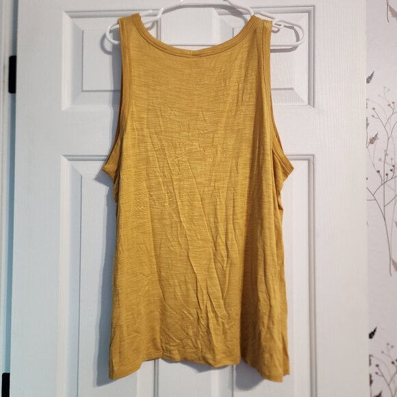 Old Navy Luxe Yellow/Gold Tank Top - Size XL - Picture 3 of 3